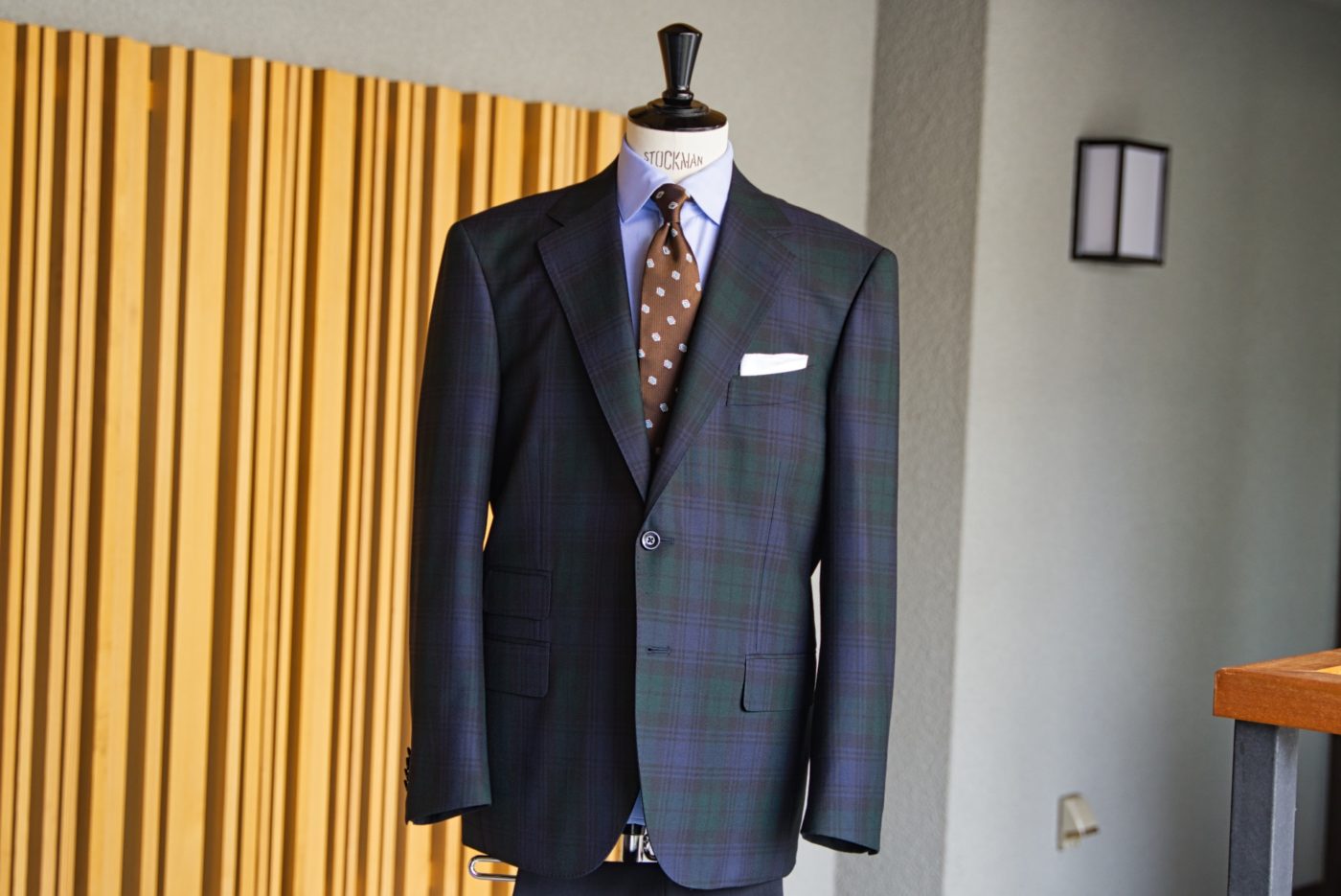 現行タグ】Paul smith di pray ブラックウォッチチェックスーツ 現行